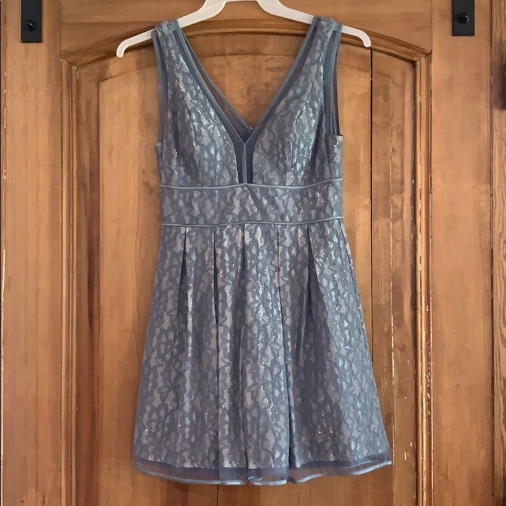 Blue lacy dress